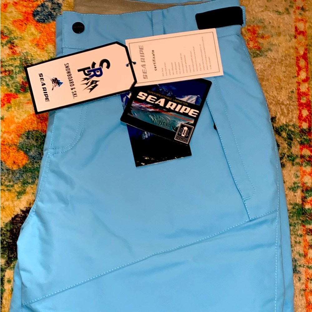 SEARIPE SNOW PANTS SKI XL MEN or WOMEN SEA FOAM CORAL